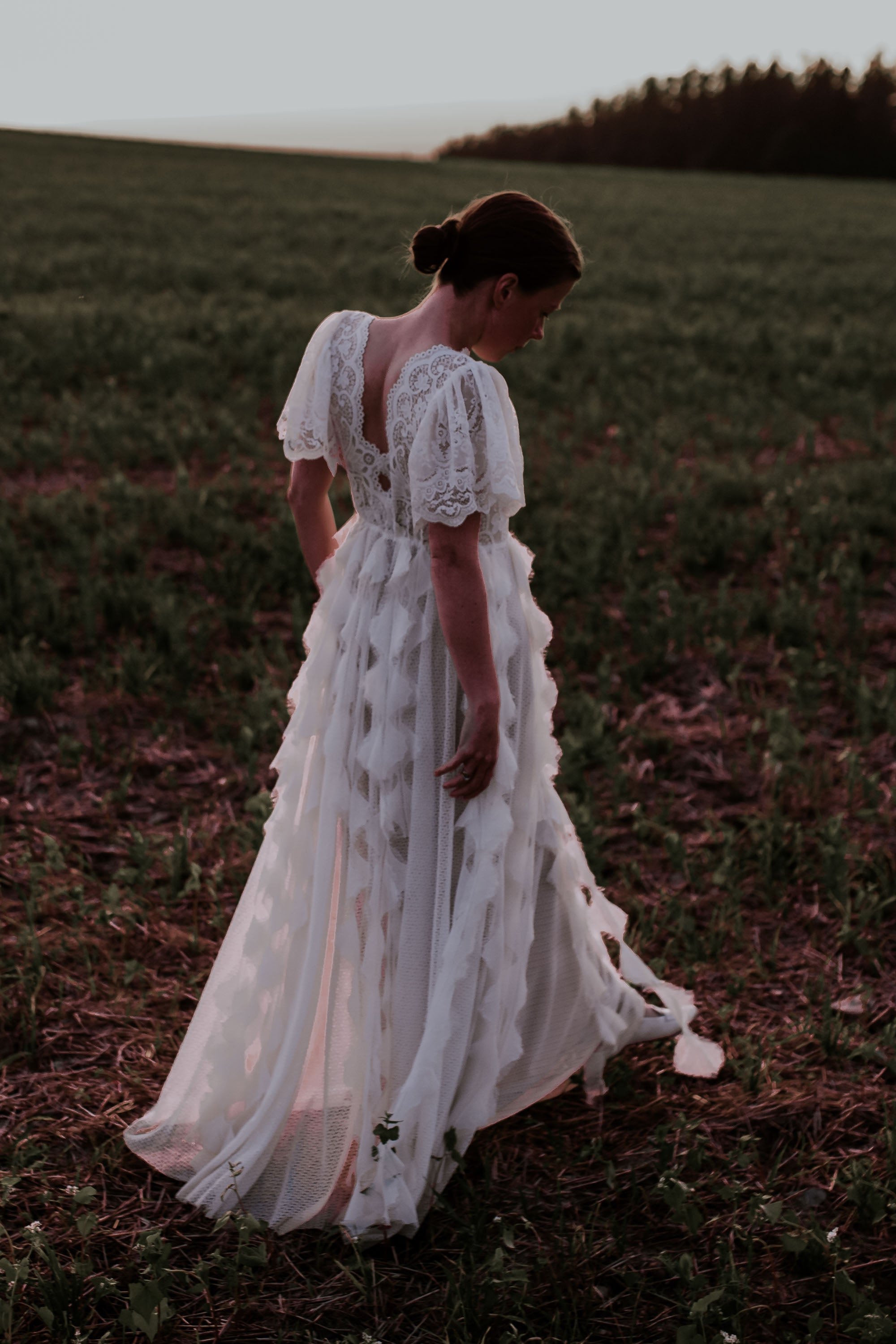 Feathers wedding dress lace boho dresses Feathers wedding dress lace boho dresses